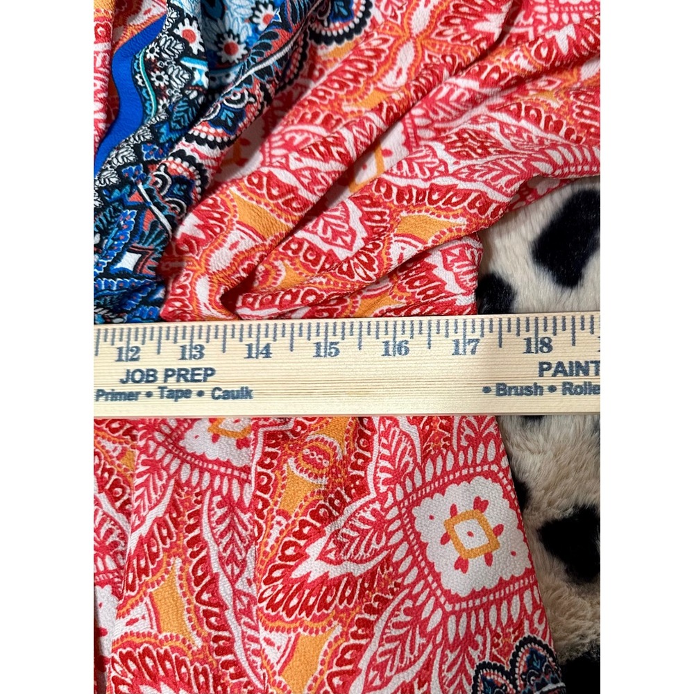 Anthro Flying Tomato Boho Paisley Mandala Kimono Sleeve Peplum Blouse XS - Picture 9 of 11